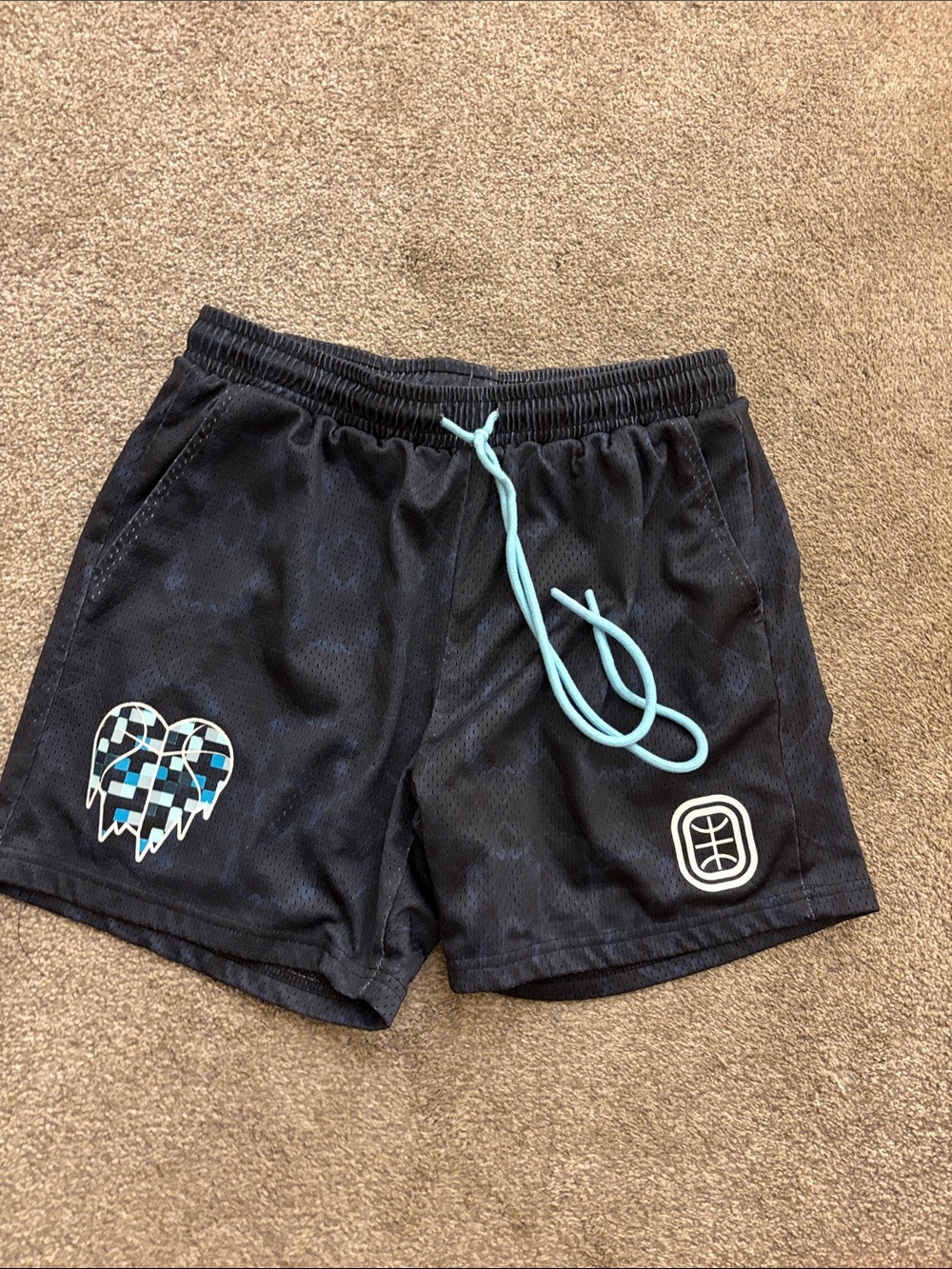 Overtime Cold Hearts Mesh Basketball Shorts